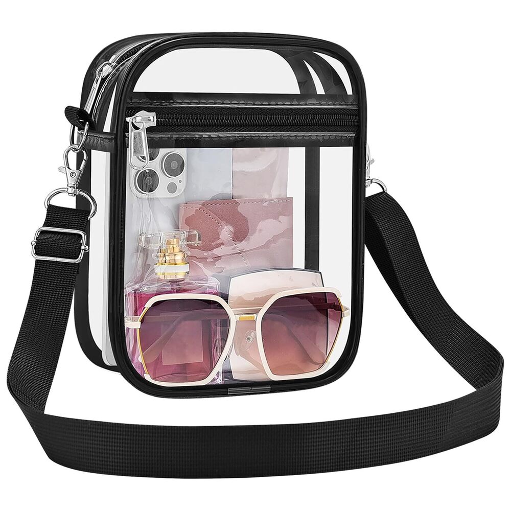 Clear Bag Stadium Approved Clear Purse for Women Transparent Crossbody Bag